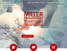 Tablet Screenshot of millerfrcsorthopaedicrevisioncourse.co.uk